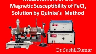 Measurement of the Magnetic Susceptibility of FeCl3 Solution by Quinkes MethodAPNIPHYSICS [upl. by Lali873]