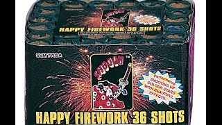 Happy Fireworks 36 Shogun SSM7702A [upl. by Tnemelc]