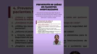 Indicas Prevención de caídas  Prevención de UPP en pacientes hospitalizados [upl. by Eberly]