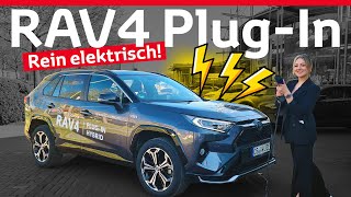 RAV4 PlugIn Hybrid  Rein elektrische Reichweite im Test [upl. by Evanthe]