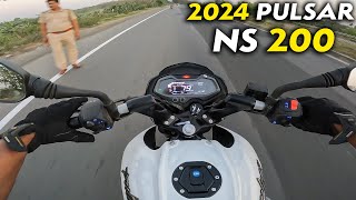 New Bajaj Pulsar NS 200 Updated Ride Review  Value For Money 200cc Bike in India 2024 [upl. by Graubert]