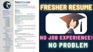 How to Make Resume for Freshers with no Job experience  Fresher Resume Tips JobHunting2024 🚀 [upl. by Prouty]