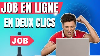 Comment trouver un Job en Ligne Facilement TRAVAILLER À DOMICILE [upl. by Candis521]