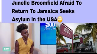 JUNELLE BROOMFIELD AFRAID TO RETURN TO JAMAICA SEEKS ASYLUM IN THE USA junellebroomfield jamaica [upl. by Blayne841]