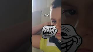 Sub count capcut edit trollface [upl. by Nnek]