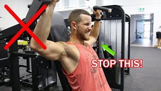 How to PROPERLY Shoulder Machine Press LEARN FAST [upl. by Mimajneb]