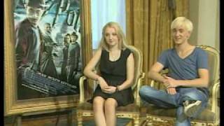 Interview Tom Felton and Evanna Lynch in Greece [upl. by Eeryt]