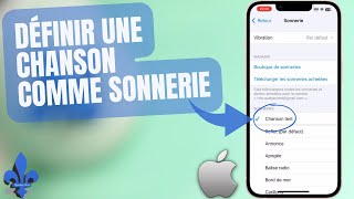 iPhone  une CHANSON comme SONNERIE  Gratuit et sans ordinateur [upl. by Atilegna]