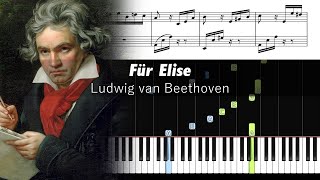 Für Elise  Easy Piano Tutorial [upl. by Steinberg]