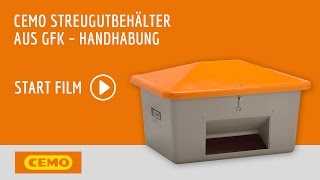 CEMO  Streugutbehälter Handhabung [upl. by Attenrev627]