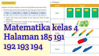 Kunci jawaban matematika kelas 4 kurikulum merdeka halaman 185 191 192 193 194 [upl. by Branden]