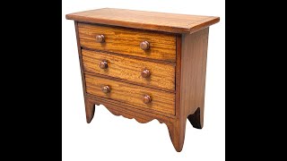 Regency Satinwood Miniature Chest [upl. by Marcell]