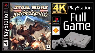 Star Wars Episode I Jedi Power Battles PS1  Full Game Walkthrough  Longplay 4K60ᶠᵖˢ [upl. by Leoline667]