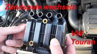 Zündspule wechseln bei VW zb Touran  Caddy  Golf IV  Bora  New Beetle [upl. by Dranyer296]