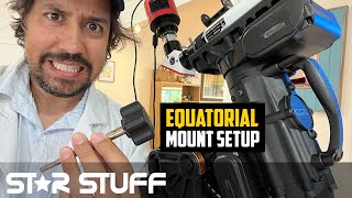 How to Set up the Celestron CGX Mount [upl. by Auqinaj]