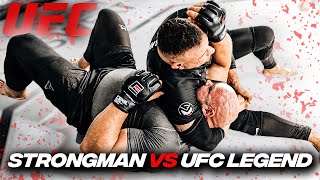 STRONGMAN VS UFC LEGEND FRANK MIR [upl. by Garaway]