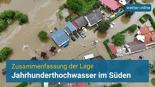 Jahrhunderthochwasser im Süden Deutschlands – Zusammenfassung [upl. by Ellora260]