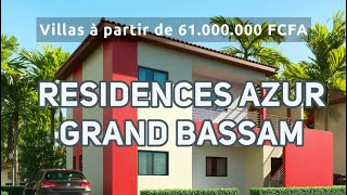 BELLES VILLAS EN VENTE DANS UNE CITE A GRANDBASSAM [upl. by Cima]