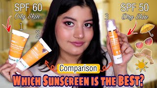 Comparing ALL Derma Co Sunscreens  Which One Is The BEST [upl. by Wehtam]