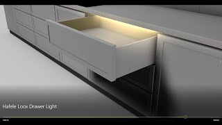 How To Install Häfele Loox Furniture Lighting For Drawer [upl. by Kunkle574]