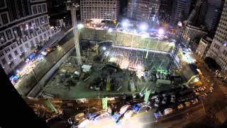 DTLA time lapse concrete pour Wilshire Grand Tower [upl. by Alegnad]