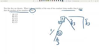 Bocconi Test Conditional Probability Question [upl. by Mak]