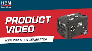 HBM 3200W 4takt inverter generator met 223 cc benzinemotor 230V12V  Productvideo [upl. by Sale850]