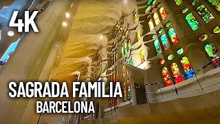 Basílica de Sagrada Família Barcelona  Inside the Cathedral Walking Tour [upl. by Hyacinthia]