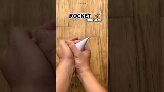 How to make a paper rocket shorts origami [upl. by Annamaria822]