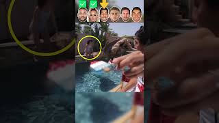 Neymar VS Lehmann VS Firmino VS Yilmaz VS Messi VS Ronaldo Fantastic Water Swimming Moments😱 [upl. by Adiaj]