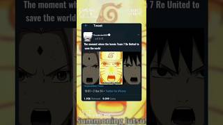 The moment when Team 7 Reunited anime shorts naruto goku gojo trending youtubeshorts viral [upl. by Roydd]