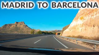 Madrid to Barcelona  Timelapse Drive 4K [upl. by Solegna]