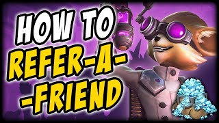 How to get a free crystals gold and a pip skin with Referafriend  Paladins Turorials [upl. by Ardnak]