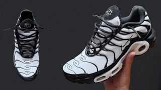 HOW TO LACE NIKE AIR MAX PLUS LOOSELY THE BEST WAY [upl. by Ebony]