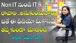 How To Get High Package Jobs🔥  non IT to IT career  Data Science  Latest Jobs In Telugu [upl. by Letniuq216]