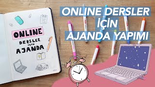 Online Dersler İçin Ajanda Yapımı  Bullet Journal Sayfa Fikirleri [upl. by Eiroj]