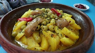 MOROCCAN TAGINE CHICKEN POTATO AND OLIVES [upl. by Blackstock]