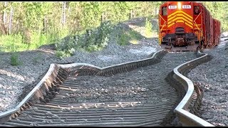 Extreme Train Railway Tracks Replacement Modern Technology  Amazing Rail Building Machines 2021 [upl. by Ynolem]