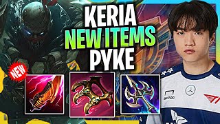 KERIA IS A GOD WITH PYKE WITH NEW ITEMS 🔥NEW SEASON 2024🔥  T1 Keria Plays Pyke Support vs Milio [upl. by Ole]