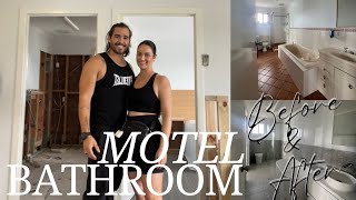 Motel Renovation Series The Bathrooms Chloe y Seba Vlog [upl. by Yael]