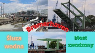 Bremerhaven  działanie śluzy i mostu zwodzonego [upl. by Fayette]