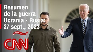 Resumen en video de la guerra Ucrania  Rusia 27 de septiembre de 2023 [upl. by Zurc]