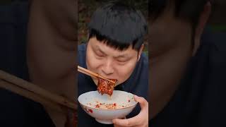 你不努力输的那个人永远是你老表说的对吗？农村美食吃播辣椒酱抖音美食tiktok美食盲盒spicy [upl. by Atter]