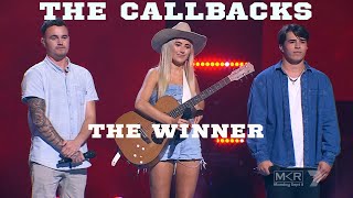 THE CALLBACKS Jaxson Cornell Vs Bella Mackenzie Vs Robbie Hunt  The Voice Australia 12 [upl. by Porta]