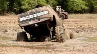 MUD TRUCKS BIG BLOCK Chevy Silverado on 54 BOGGERS STUCK [upl. by Jillayne164]