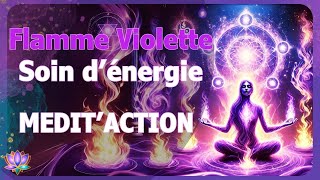 🌑 Nouvelle Lune Septembre 2024 ♍ Vierge 💫 Soin dénergie Flamme Violette  Méditation 🎵 15 MIN [upl. by Laise253]