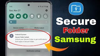 secure folder samsung not working Samsung secure folder notification bar Se Kaise hataye [upl. by Iglesias]