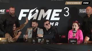 GODLEWSKA vs LINKIEWICZ quotRYYYYYYJquot FAME MMA 3 konferencja [upl. by Rodenhouse]