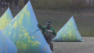 CPPS 24 Round 1 Elite Division  Sporting CP VS SandBaggers Grey  Paintball Raw Footage [upl. by Ahsinnek58]