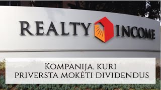 Realty Income REIT ticker O  Išsami kompanijos apžvalga  Dividendai  Investavimas  Akcijos [upl. by Sivek]